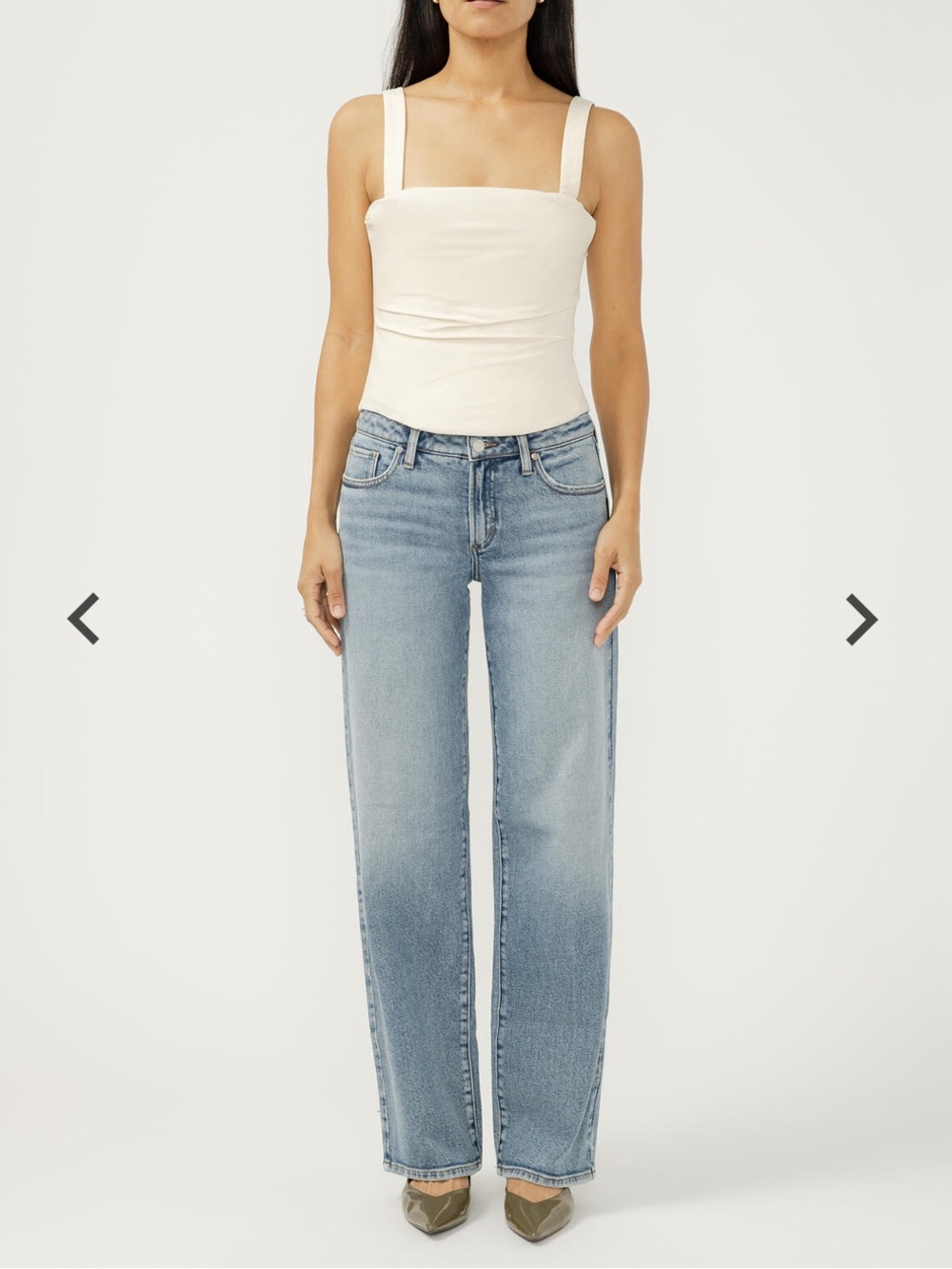 Silver Jeans Loose and Low Jeans - Wide Leg Straight